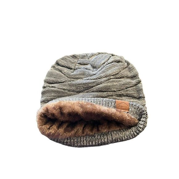 Soft Lined Beanie And Neck Gaitor Set Gray Knit One Size New in Package - Picture 3 of 8